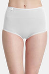 Bleeding Heart High Rise Full Coverage Boyshort - White — thumbnail 1