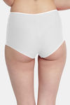 Bleeding Heart High Rise Full Coverage Boyshort - White — thumbnail 2