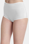 Bleeding Heart High Rise Full Coverage Boyshort - White — thumbnail 3