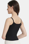 Bleeding Heart Cotton Camisole - Black — thumbnail 2