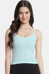 Bleeding Heart Cotton Camisole - Blue — thumbnail 1