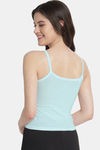 Bleeding Heart Cotton Camisole - Blue — thumbnail 2