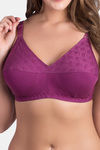 Rajnie Double Layered Non Wired Full Coverage Minimiser Bra - Magenta — thumbnail 5