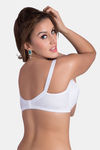 Rajnie Double Layered Non Wired Full Coverage Minimiser Bra - White — thumbnail 3