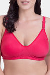 Rajnie Double Layered Non Wired Full Coverage Minimiser Bra - Coral — thumbnail 4