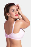 Rajnie Double Layered Non Wired Full Coverage Minimiser Bra - Pink  — thumbnail 2