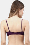 Cukoo Padded Non Wired Full Coverage T-Shirt Bra - Black — thumbnail 3