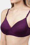 Cukoo Padded Non Wired Full Coverage T-Shirt Bra - Black — thumbnail 5