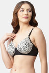 Cukoo Padded Non Wired Full Coverage T-Shirt Bra - Black — thumbnail 2