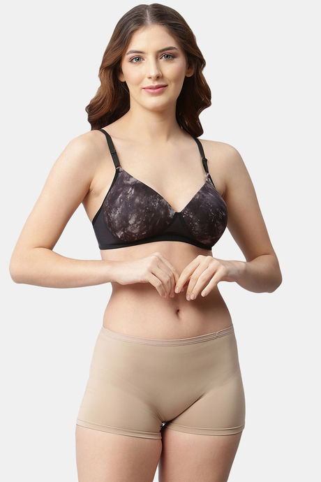 Cukoo Padded Non Wired Full Coverage T-Shirt Bra - Black — image 4