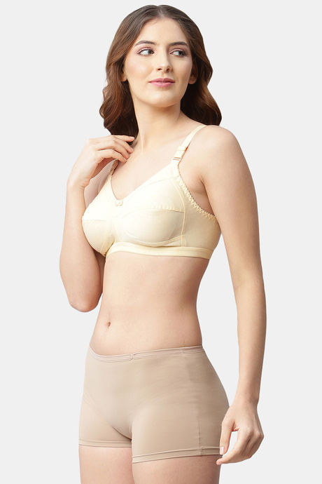 Cukoo Single Layered Non Wired Full Coverage Basic Bra - Cream — image 4