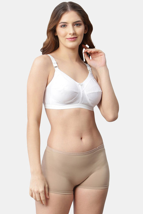 Cukoo Single Layered Non Wired Full Coverage Basic Bra - White — image 4