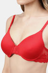 Cukoo Padded Wired Full Coverage T-Shirt Bra - Pink — thumbnail 5