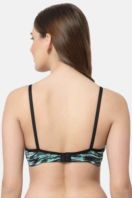 Cukoo Padded Non Wired Full Coverage T-Shirt Bra - Green — image 3