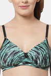 Cukoo Padded Non Wired Full Coverage T-Shirt Bra - Black — thumbnail 5