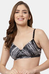 Cukoo Padded Non Wired Full Coverage T-Shirt Bra - Black — thumbnail 1