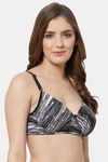Cukoo Padded Non Wired Full Coverage T-Shirt Bra - Black — thumbnail 2