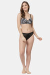 Cukoo Padded Non Wired Full Coverage T-Shirt Bra - Black — thumbnail 4