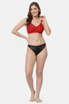 Cukoo Single Layered Non Wired Full Coverage T-Shirt Bra - Orange — thumbnail 4