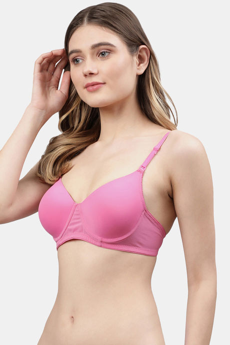 Cukoo Padded Non Wired Full Coverage T-Shirt Bra - Pink — image 2