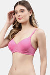 Cukoo Padded Non Wired Full Coverage T-Shirt Bra - Black — thumbnail 2