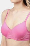 Cukoo Padded Non Wired Full Coverage T-Shirt Bra - Black — thumbnail 5