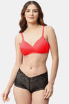 Cukoo Padded Non Wired Full Coverage T-Shirt Bra - Purple — thumbnail 4