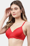Cukoo Padded Wired Full Coverage T-Shirt Bra - Pink — thumbnail 2