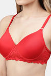 Cukoo Padded Wired Full Coverage T-Shirt Bra - Pink — thumbnail 5