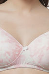 Cukoo Padded Non-Wired Full Coverage T-Shirt Bra - Pink — thumbnail 5