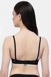 Cukoo Padded Wired Full Coverage Bralette - Black — thumbnail 2