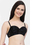 Cukoo Padded Wired Full Coverage Bralette - Black — thumbnail 3