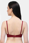 Cukoo Padded Non Wired Full Coverage T-Shirt Bra - Red — thumbnail 2
