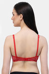 Cukoo Padded Non Wired Full Coverage T-Shirt Bra - Red — thumbnail 2