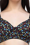 Cukoo Padded Non Wired Full Coverage T-Shirt Bra - Black — thumbnail 4