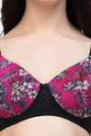Cukoo Padded Non Wired Full Coverage T-Shirt Bra - Pink — thumbnail 5