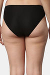 CUKOO Medium Rise Half Coverage Bikini Panty - Black — thumbnail 3