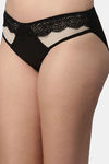 CUKOO Medium Rise Half Coverage Bikini Panty - Black — thumbnail 4
