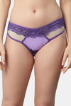 CUKOO Medium Rise Half Coverage Bikini Panty - Purple — thumbnail 1