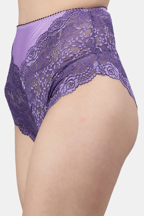 CUKOO High Rise Half Coverage Hipster Panty - Purple — image 2