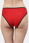 CUKOO Medium Rise Half Coverage Bikini Panty - Red — thumbnail 3
