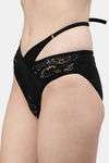 CUKOO Medium Rise Half Coverage Bikini Panty - Black — thumbnail 2