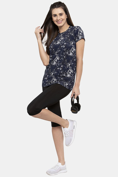 Cukoo Easy Movement Mid Rise Capris - Black — image 4