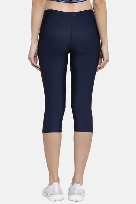 Cukoo Easy Movement Mid Rise Capris - Blue — image 3