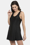 Cukoo Slip-On Swimdress With Removable Pads - Black — thumbnail 2