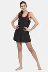 Cukoo Slip-On Swimdress With Removable Pads - Black — thumbnail 4