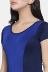 Cukoo Slip-On Swimdress With Removable Pads - Blue — thumbnail 5