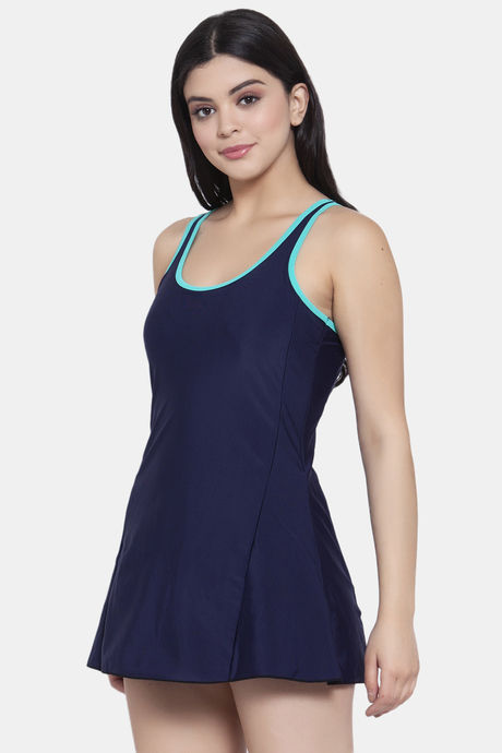 Cukoo Slip-On Swimdress With Removable Pads - Blue — image 2