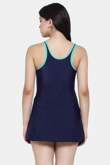 Cukoo Slip-On Swimdress With Removable Pads - Blue — image 3