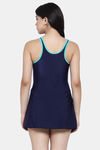 Cukoo Slip-On Swimdress With Removable Pads - Blue — thumbnail 3